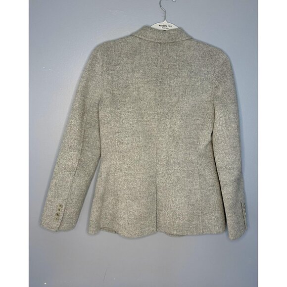 Talbots Blazer Womens 4 Gray Wool Tailored Jacket Classic Career Casual Pockets - Picture 3 of 15